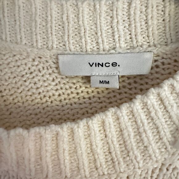 Vince Cotton Cream Sweater NWT size M - Picture 4 of 7